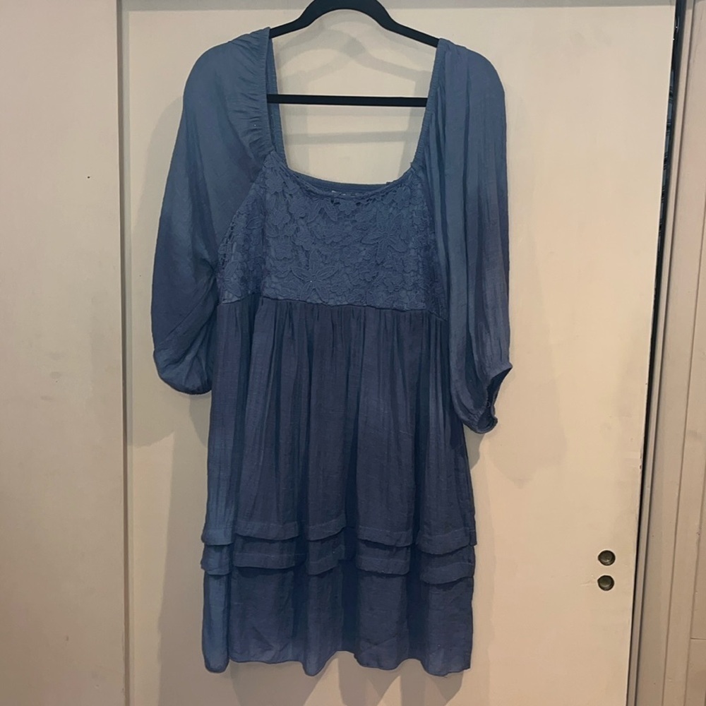 Kings Road blue midi dress size petite XL